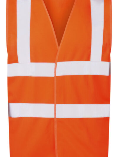 Ultimate Clothing Company 4-Band Safety Waistcoat Hi Vis Orange