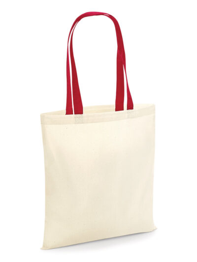 Westford Mill Bag 4 Life - Contrast Handle Natural and classic Red