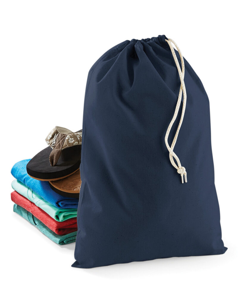 Westford Mill Cotton Stuff Bag Navy Blue