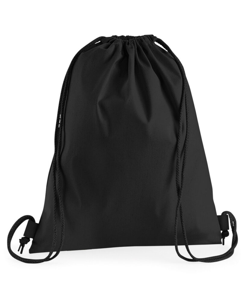 Westford Mill Premium Cotton Gymsac Black