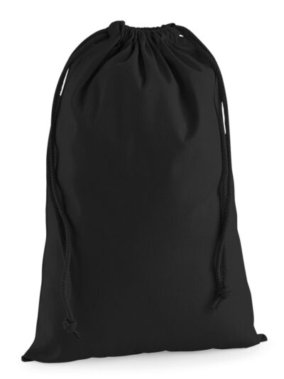 Westford Mill Premium Cotton Stuff Bag Black