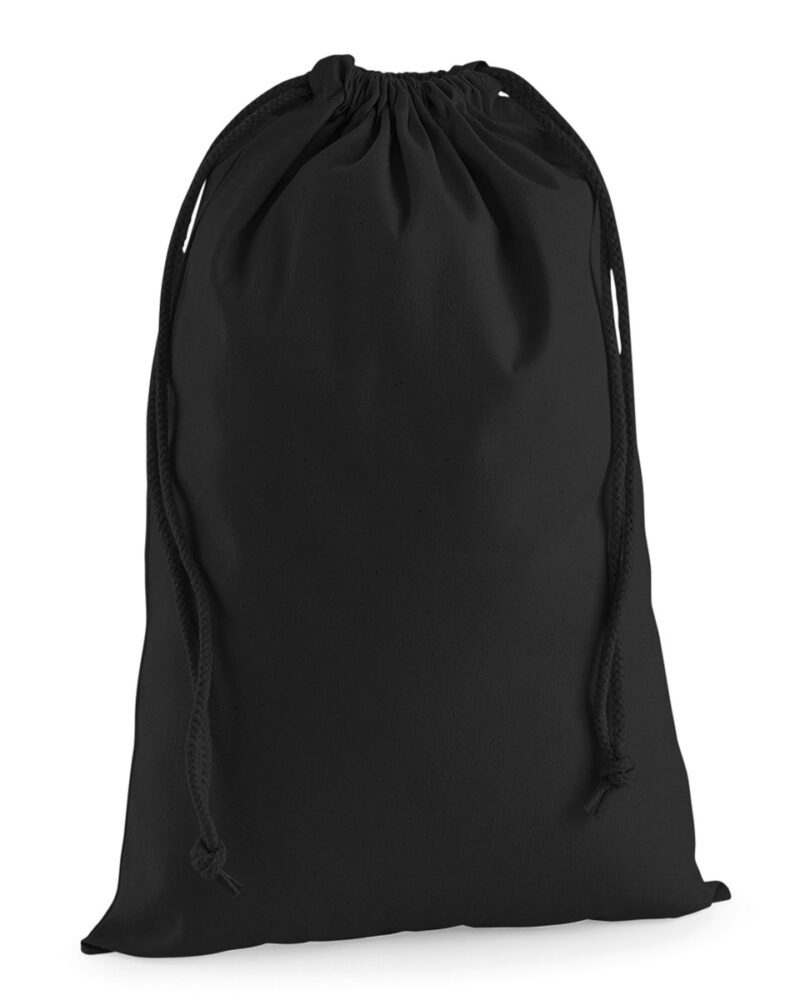 Westford Mill Premium Cotton Stuff Bag Black