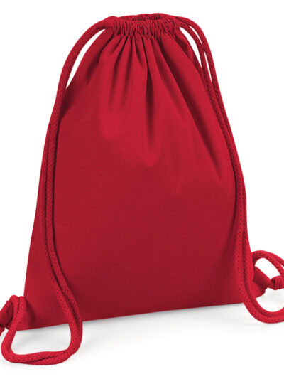 Westford Mill Organic Premium Cotton Gymsac Classic Red