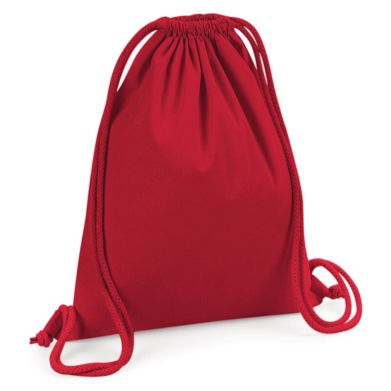 Westford Mill Organic Premium Cotton Gymsac Classic Red