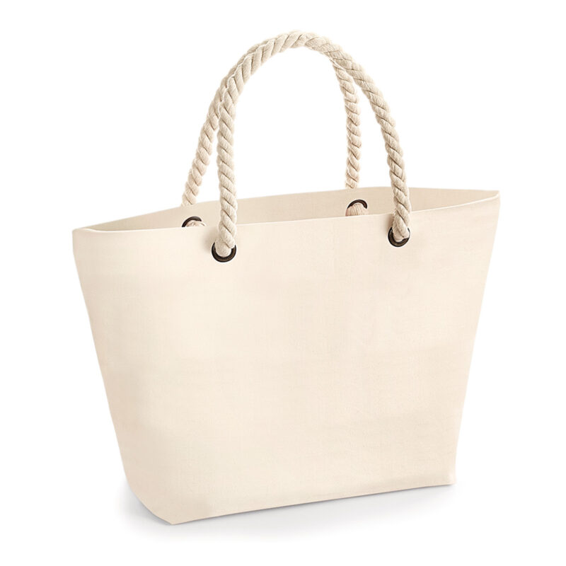 Westford Mill Nautical Beach Bag Natural