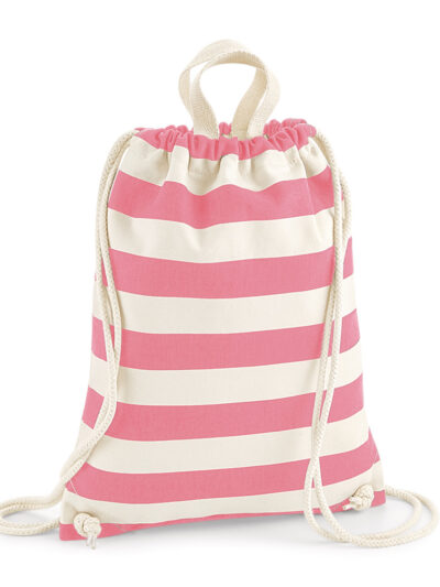 Westford Mill Nautical Gymsac Natural and Pink