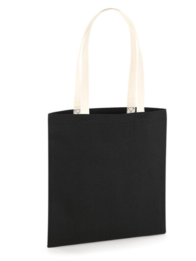 Westford Mill EarthAware® Organic Bag for Life - Contrast Handles Black and Natural