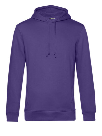 B&C Men's Organic Hooded Sweat Radiant Purple