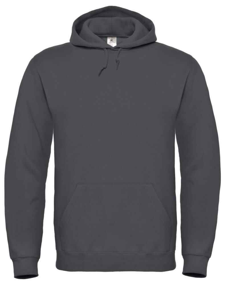 B&C ID.003 Cotton Rich Hooded Sweatshirt Anthracite