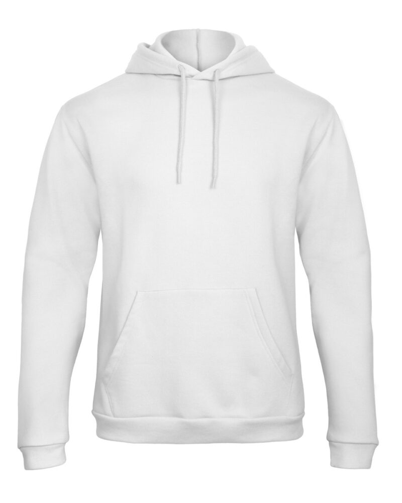 B&C Unisex ID.203 50/50 Hooded Sweatshirt White