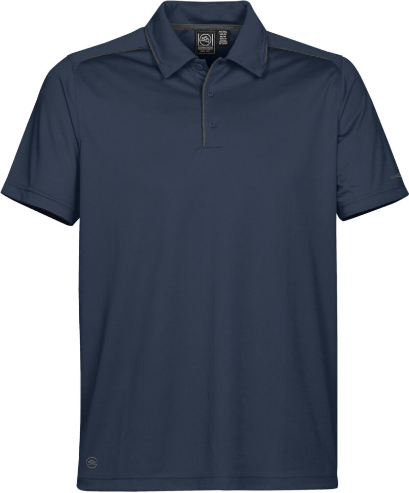 Stormtech Men's Inertia Sport Polo Navy and Graphite