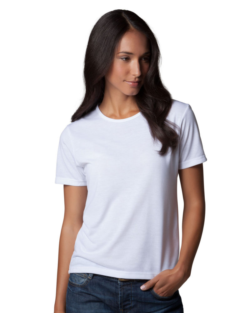 Women's Short Sleeve Subli Plus Round Neck T-Shirt